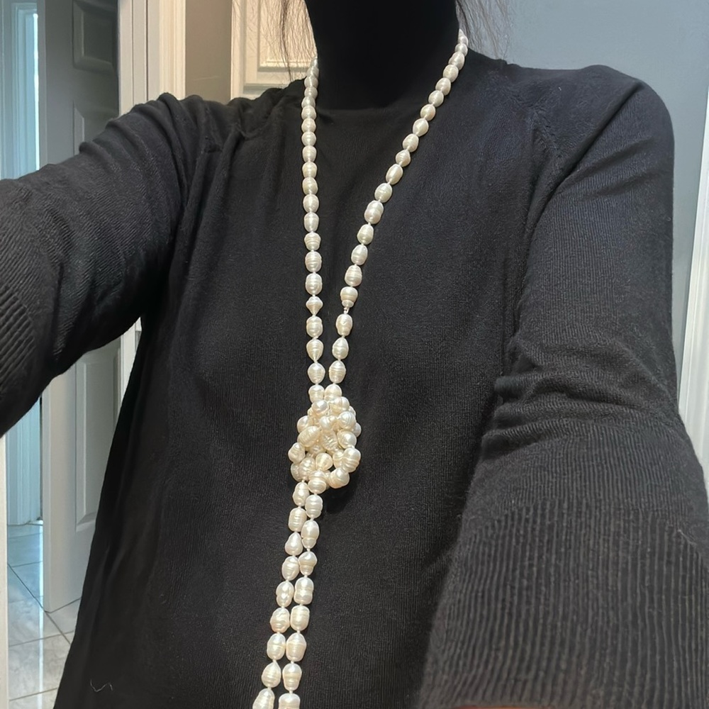 Genuine Freshwater pearls 60”